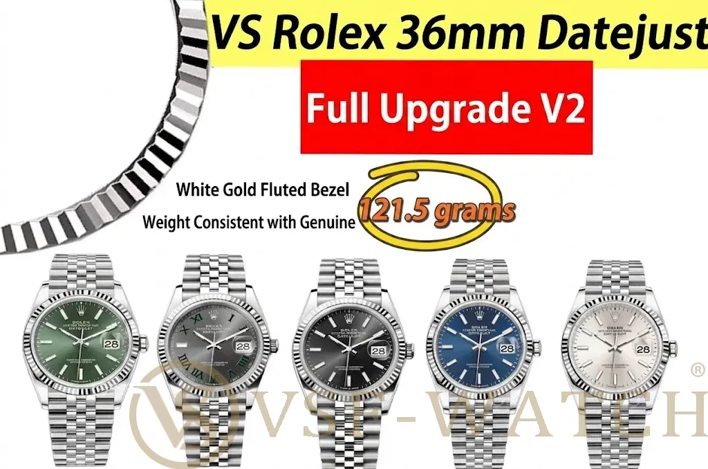 VSF Watch Rolex Datejust 36mm V2 Review: The 121.5g Perfect Super Clone