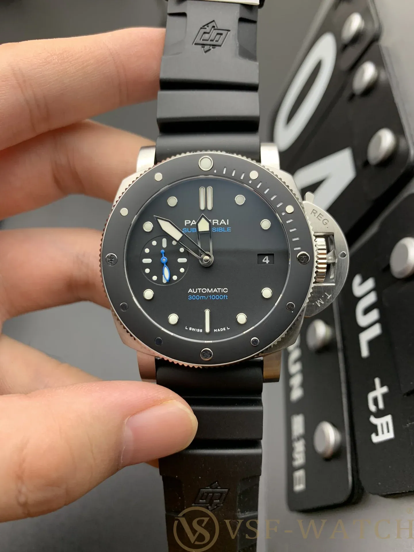VSF Watch Factory Panerai Submersible 42mm Black Ceramic Bez
