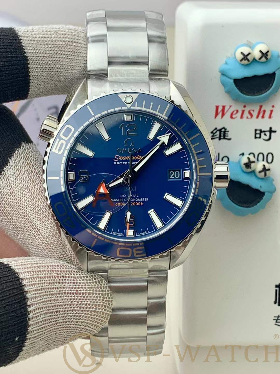 VSF Watch Factory Omega Seamaster Planet Ocean 600M GMT Blue