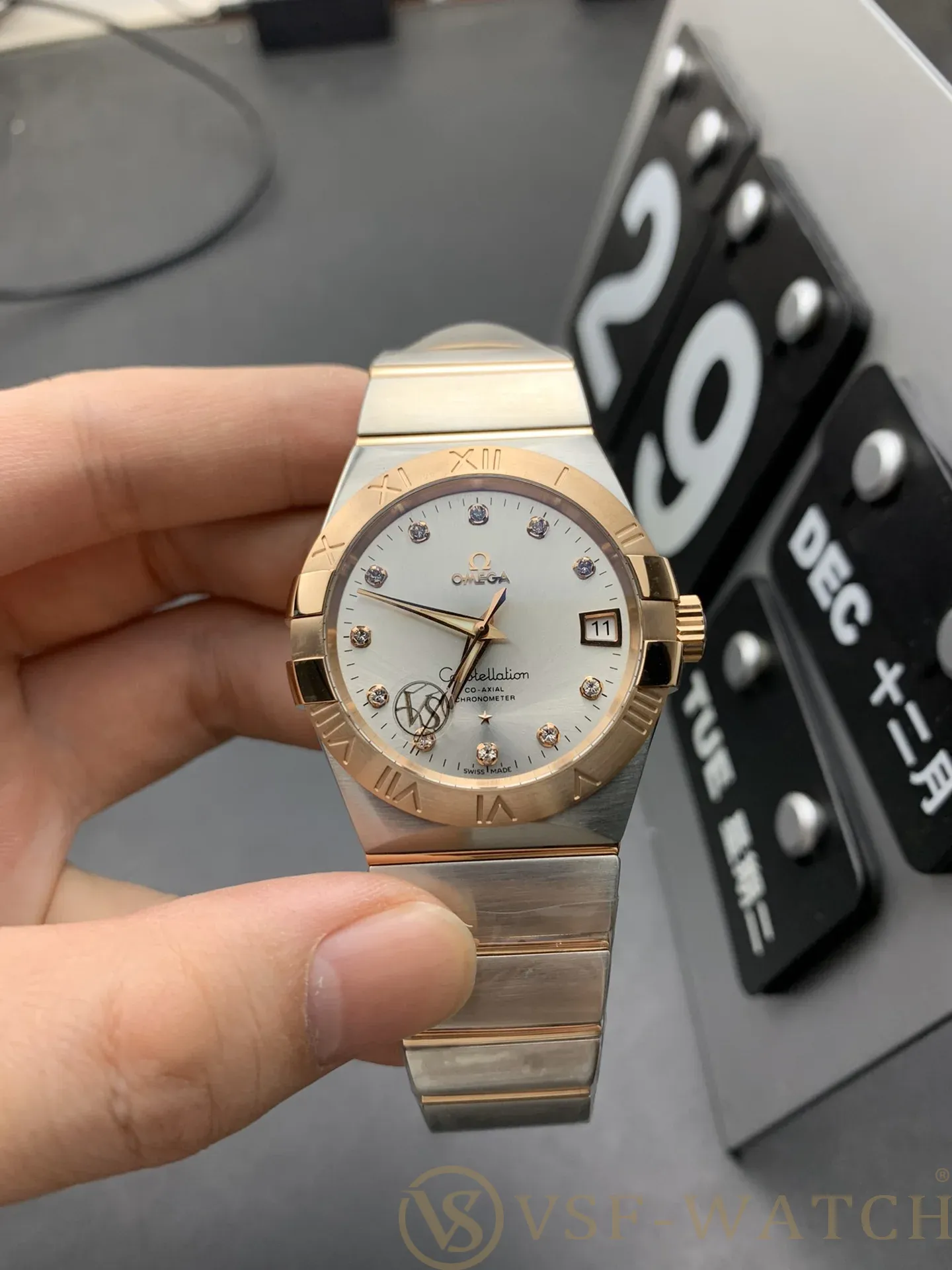 VSF Watch Factory Omega Constellation 38mm Two-Tone Rose Gol