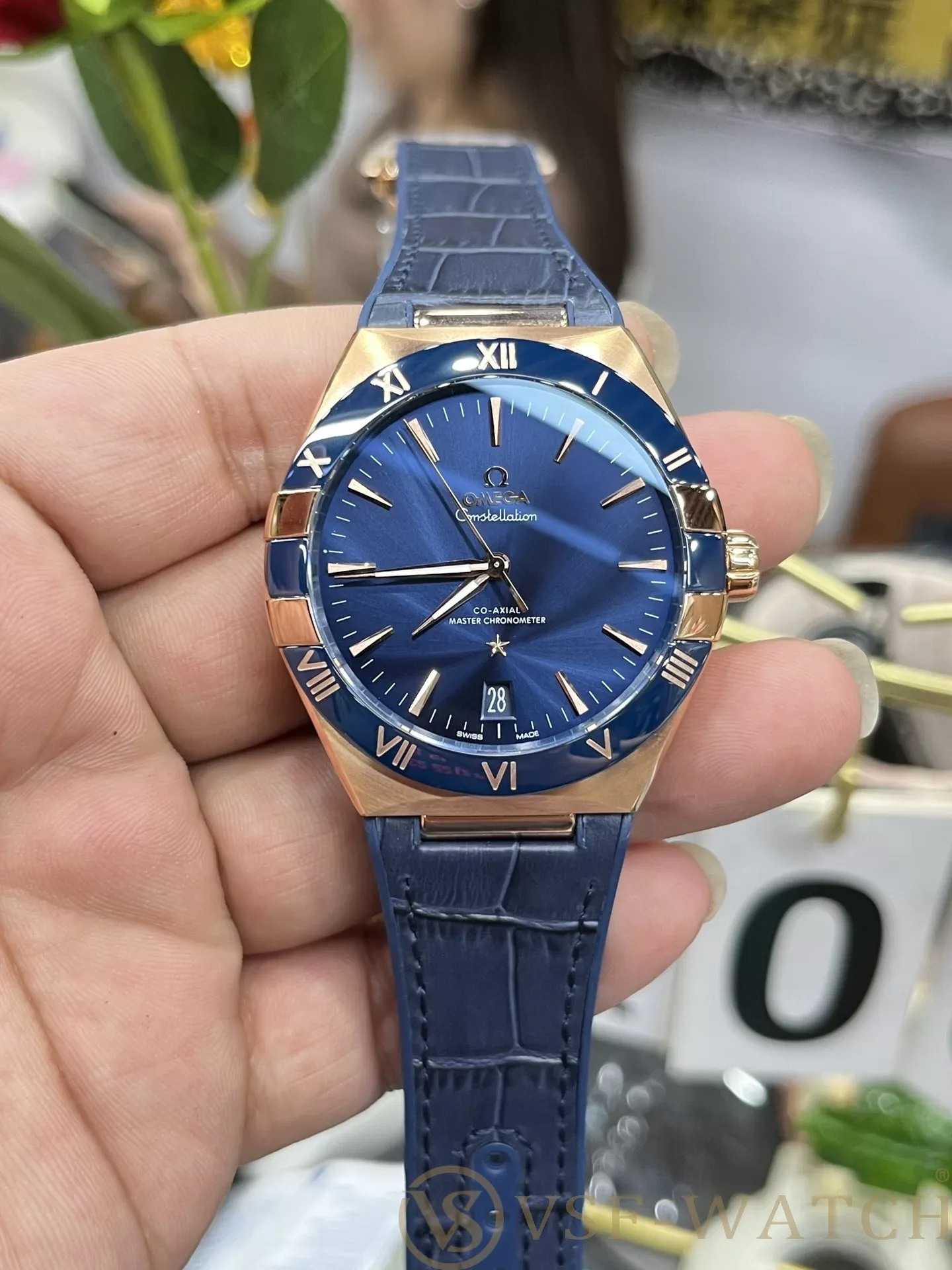 VSF Watch Factory Omega Constellation 41mm 18K Sedna Gold Bl