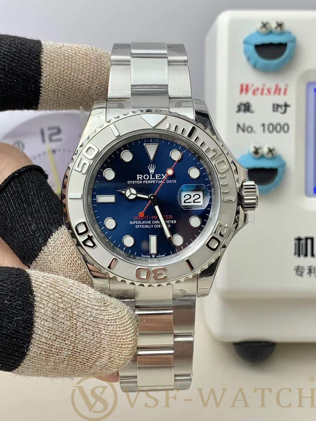 VSF Watch Factory Rolex Yacht-Master 40mm Blue Sunburst Dial