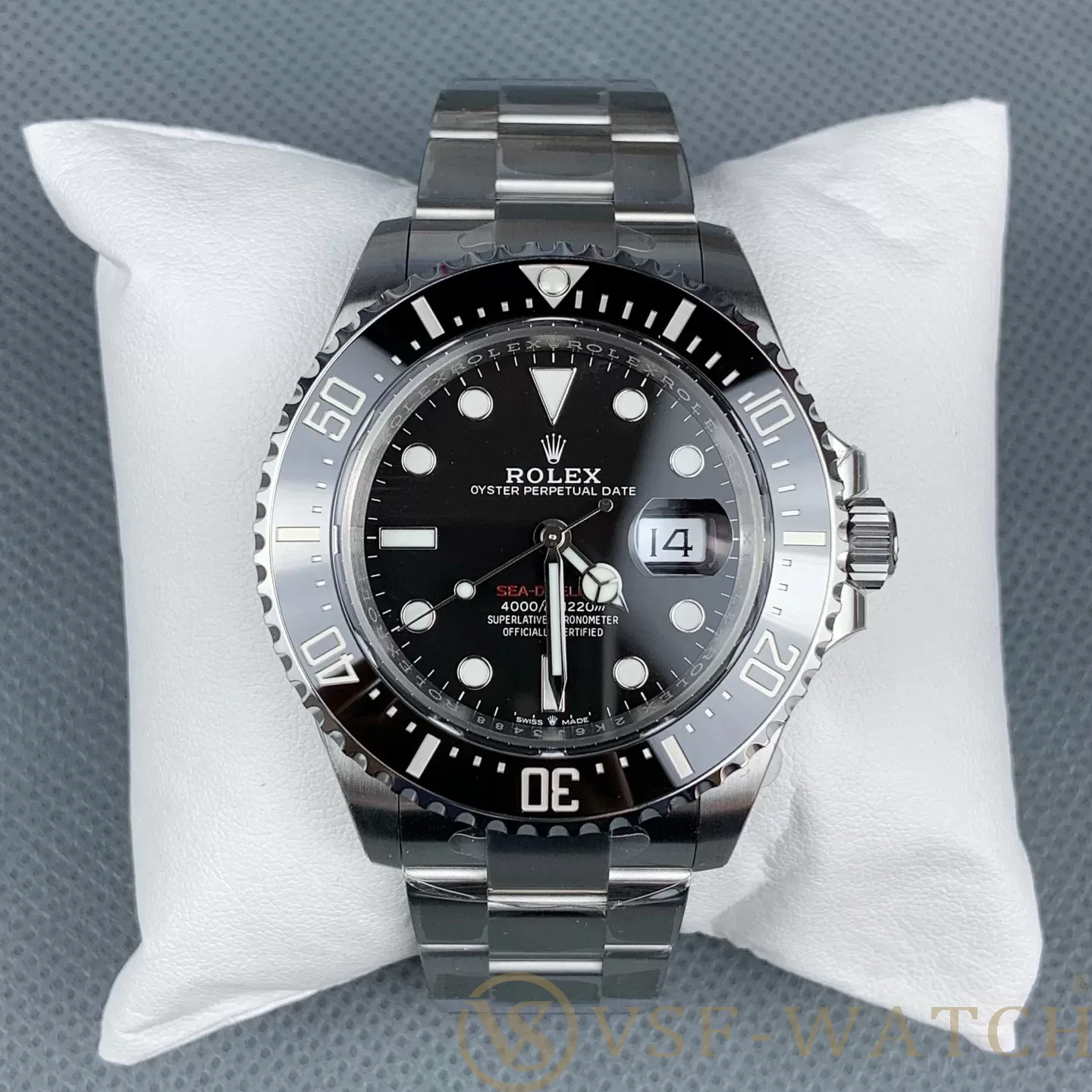 VSF Watch Factory Rolex Sea-Dweller 43mm “Single Red” Black 