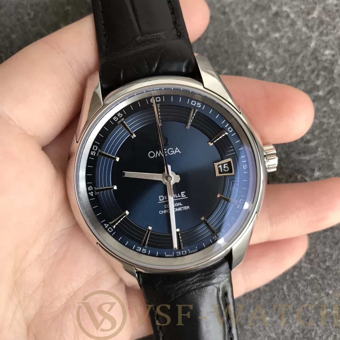 VSF Watch Omega De Ville Hour Vision 41mm Blue Dial Black St