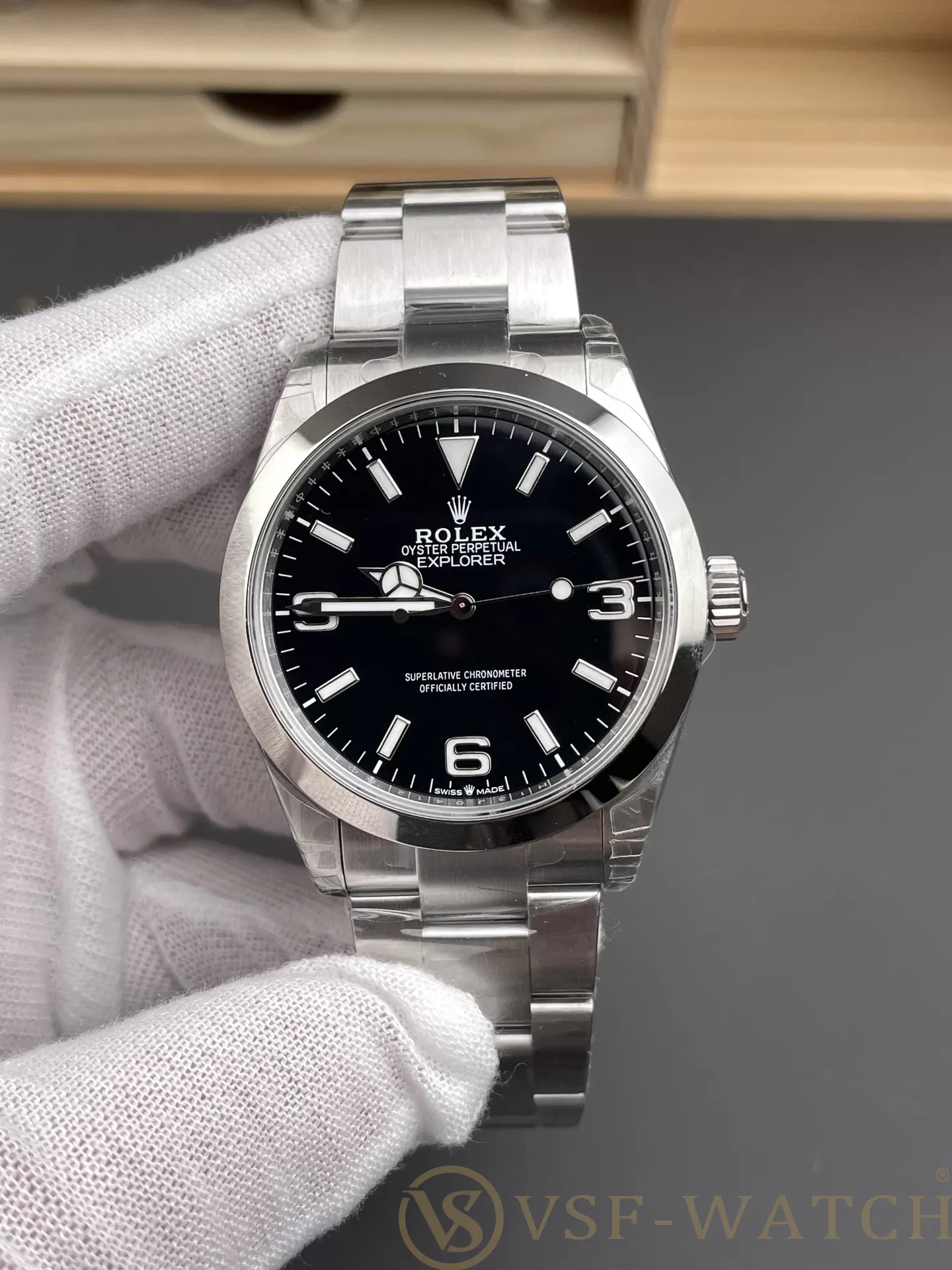 VSF Watch Factory Rolex Explorer 40mm Black “3-6-9” Dial Smo