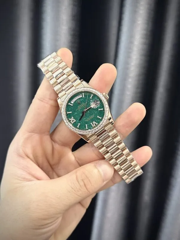 VSF Watch Factory  Rolex Day-Date 128235 RG Plated Green Dia