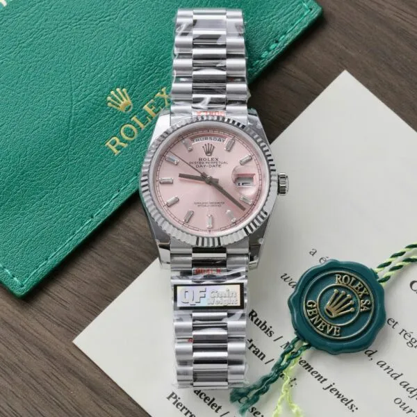 VSF Watch Factory Rolex Day-Date 128236 904L Steel Pink Dial