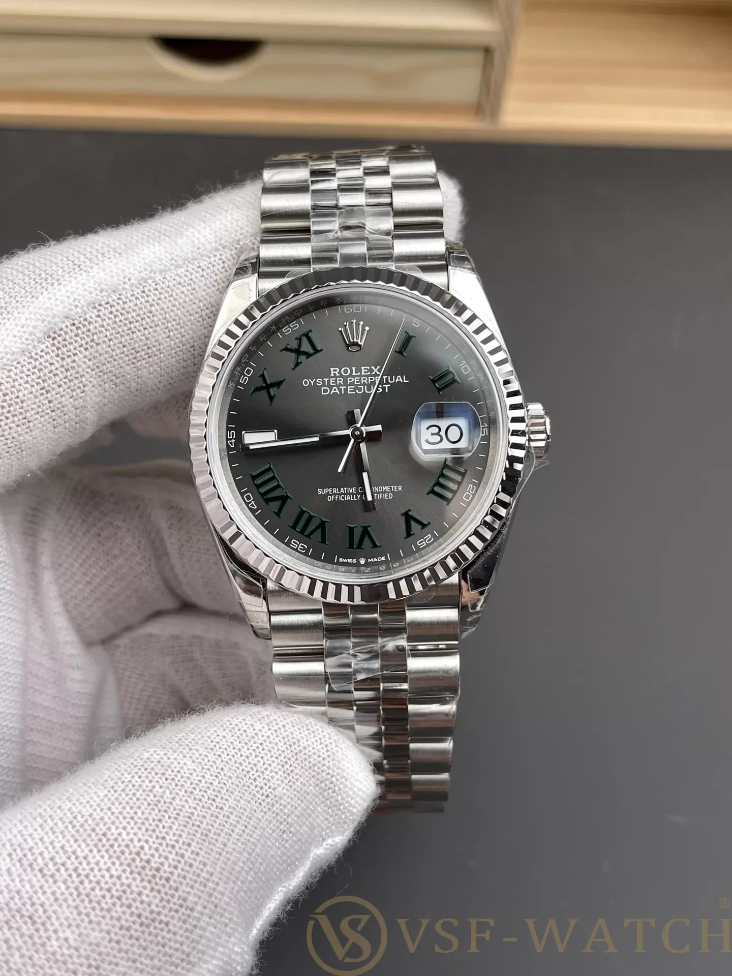 VSF Watch Factory Rolex Datejust 36mm “Wimbledon” Dial Jubil