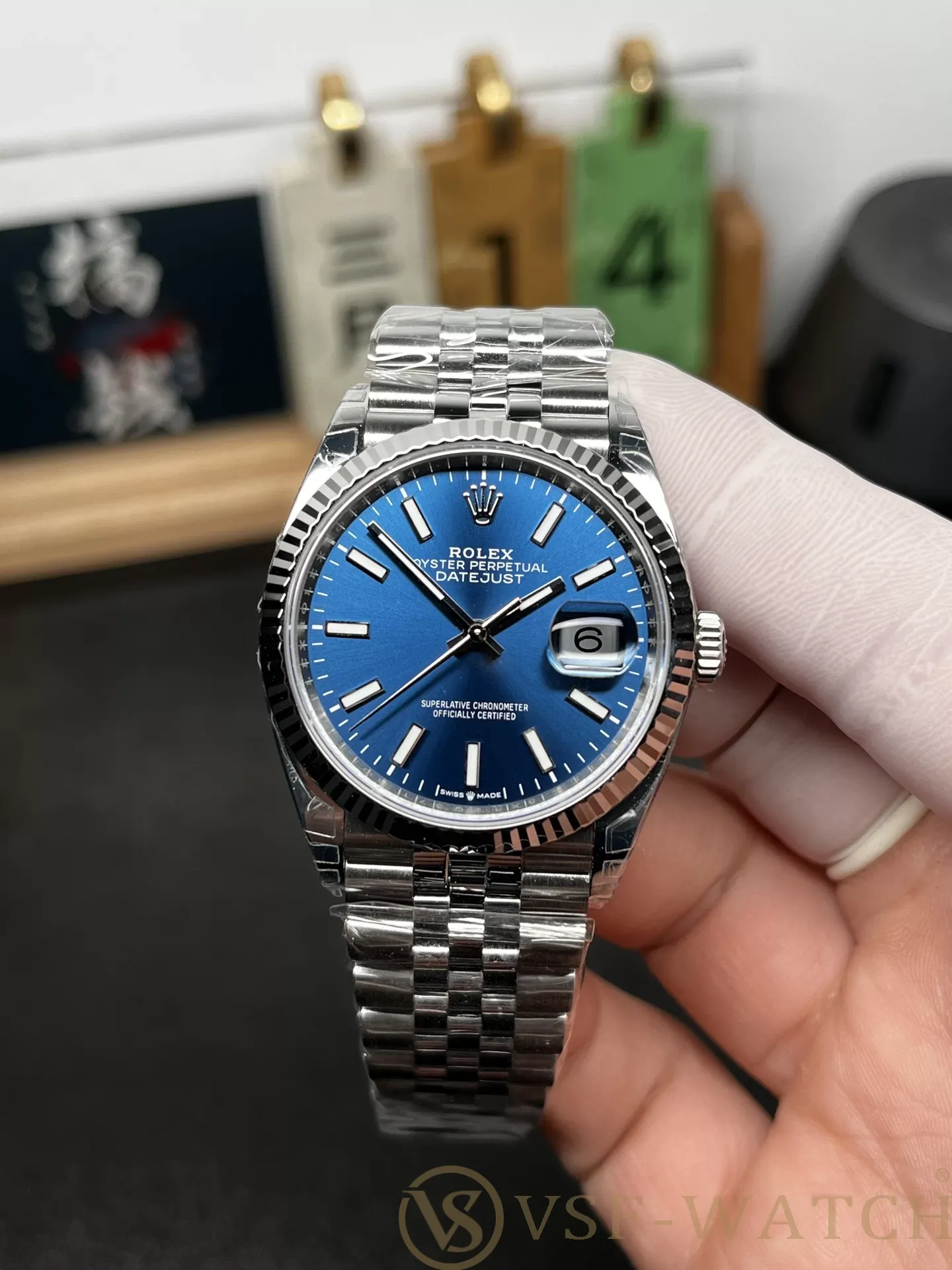 VSF Watch Factory Rolex Datejust 36mm Sunburst Blue Dial Jub