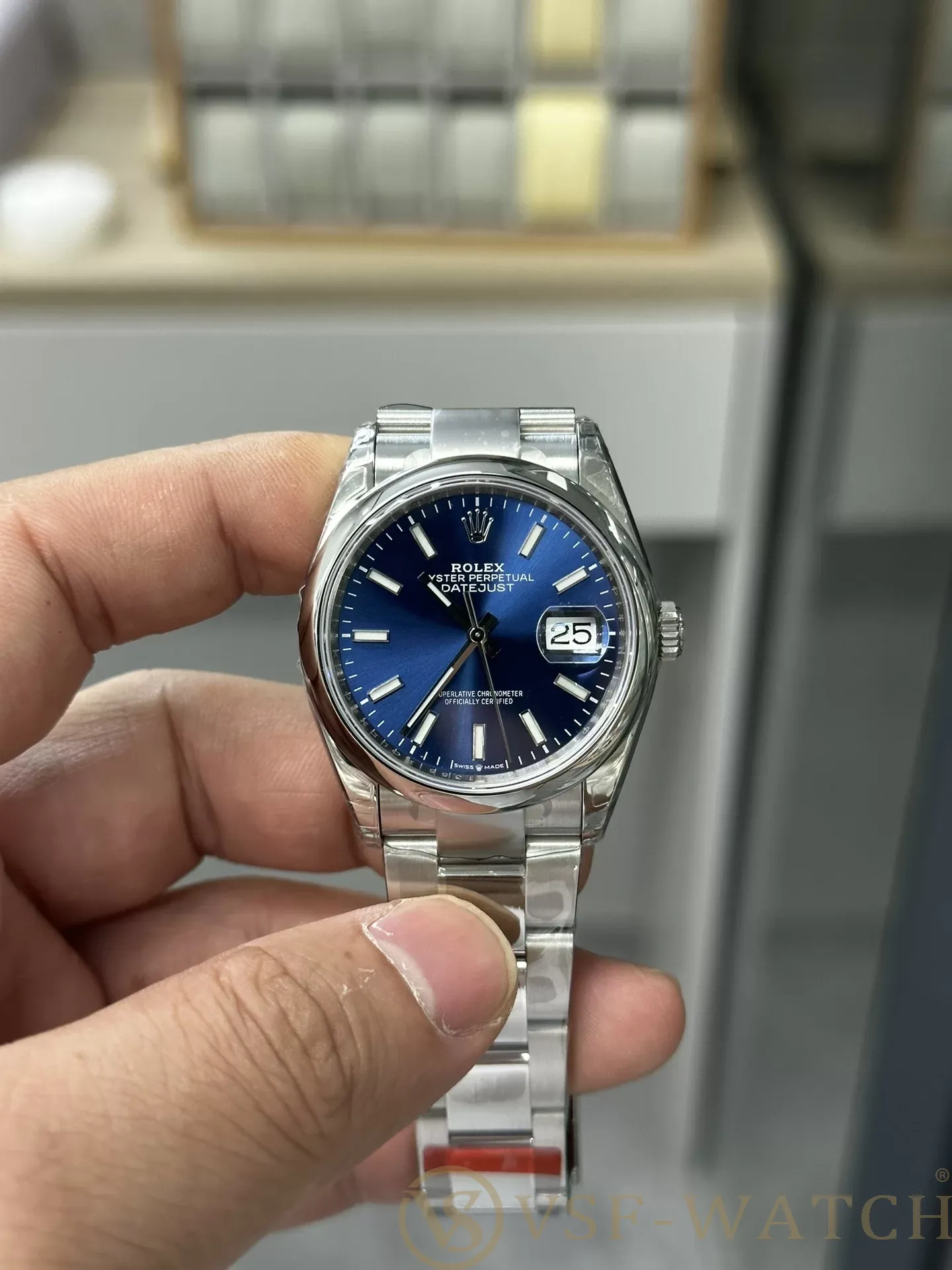 VSF Watch Factory Rolex Datejust 36mm Sunburst Blue Dial Smo