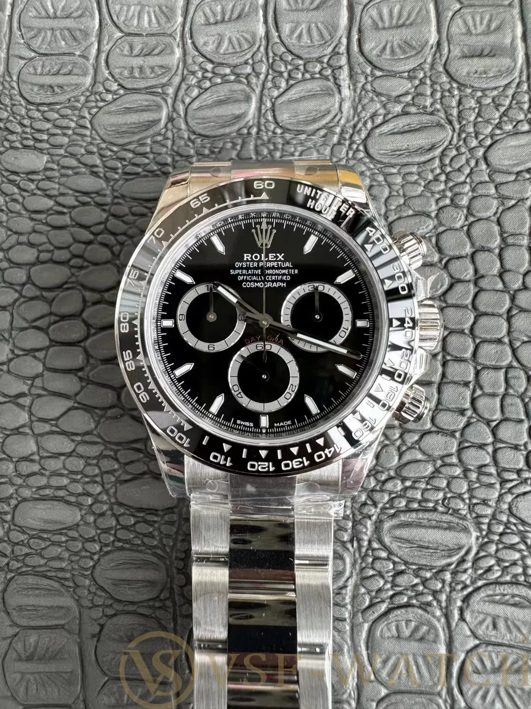 VSF Watch Factory Rolex Cosmograph Daytona Black Dial Black 