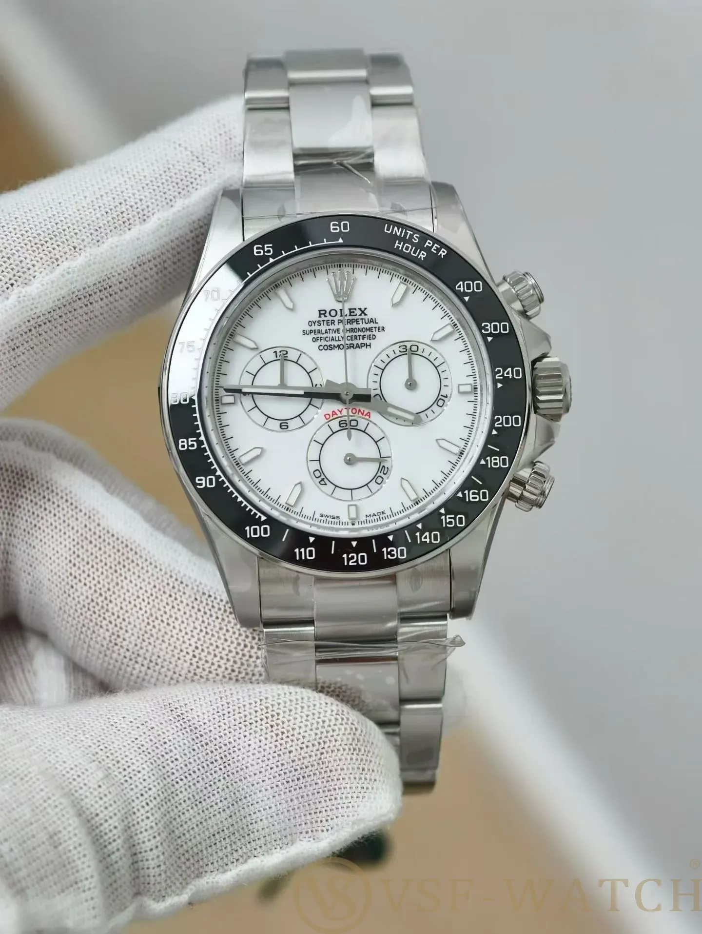 VS Factory Rolex Cosmograph Daytona 40mm “Panda” White Dial 