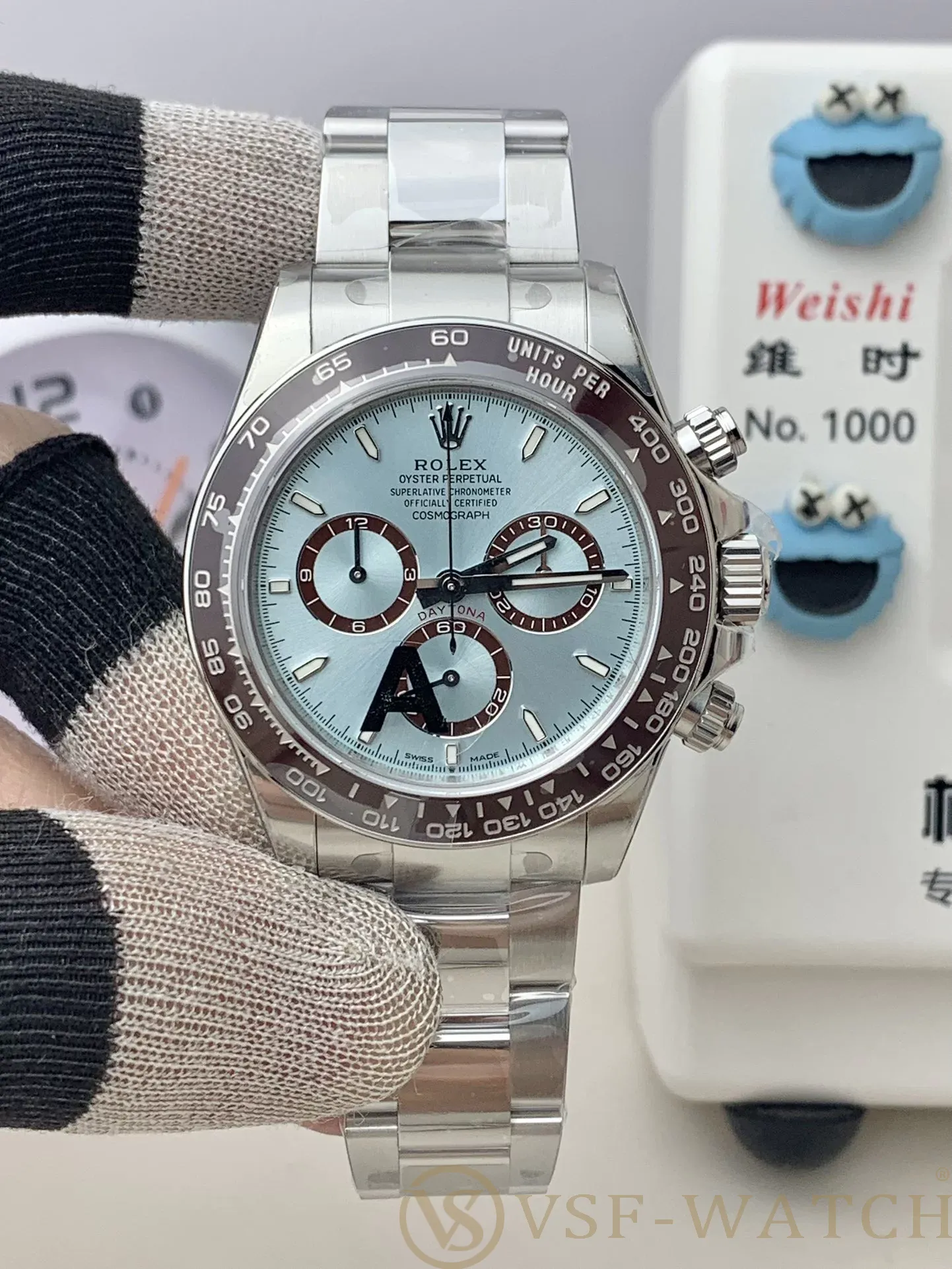 VSF Watch Factory Rolex Cosmograph Daytona “Ice Blue” Platin