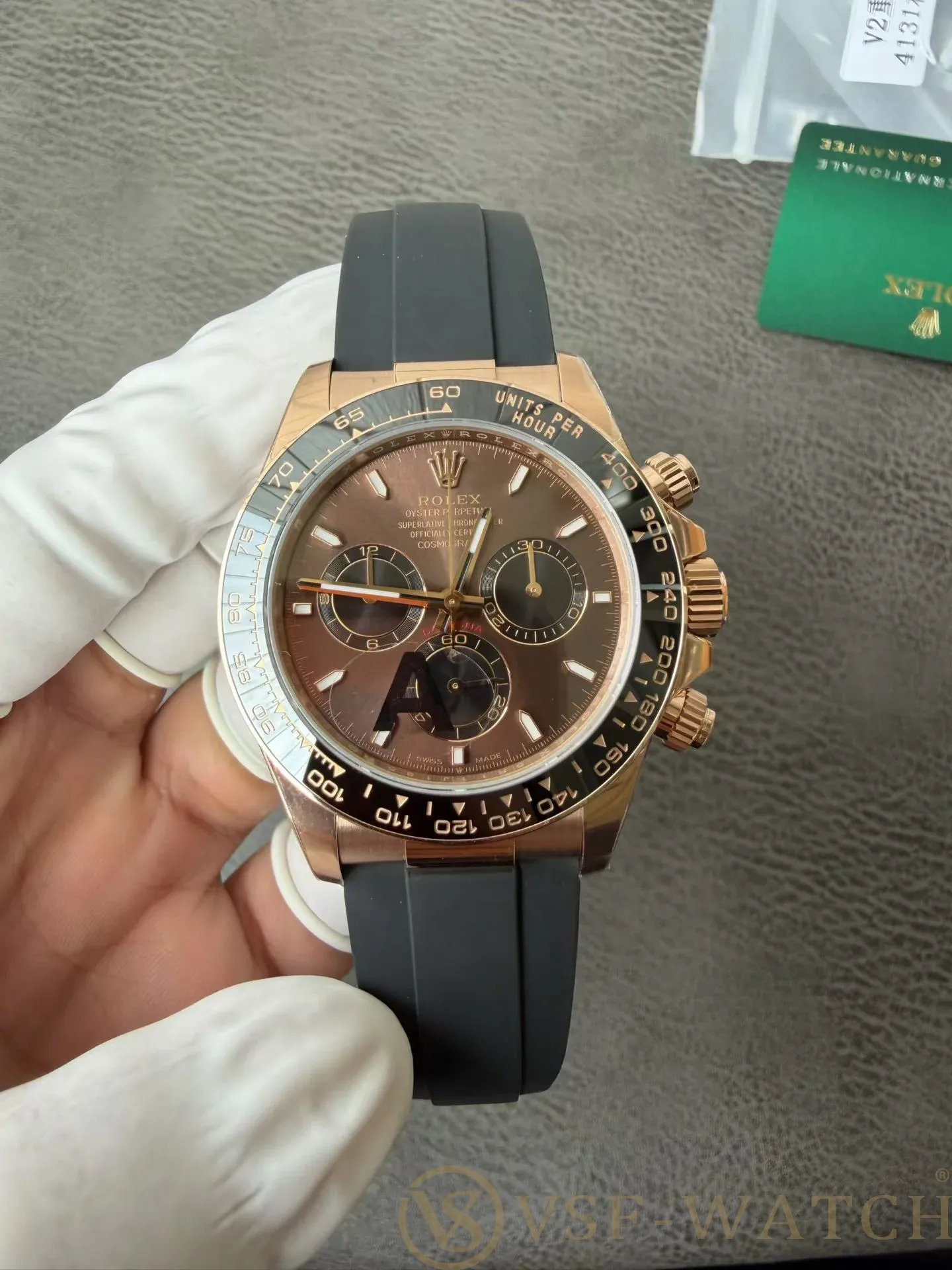 VSF Watch Factory Rolex Daytona 40mm Everose Gold Chocolate 
