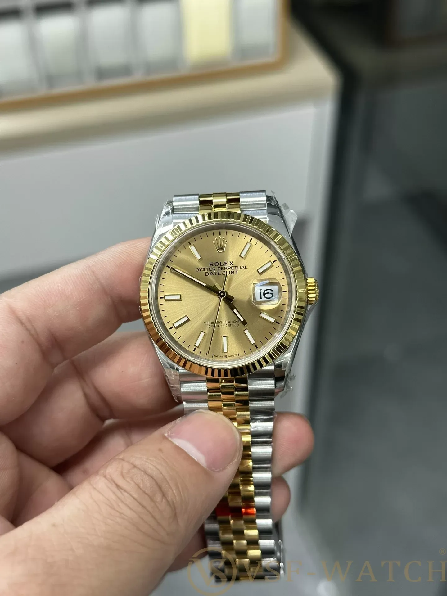 VSF Watch Factory Rolex Datejust 36mm Two-Tone Yellow Gold S