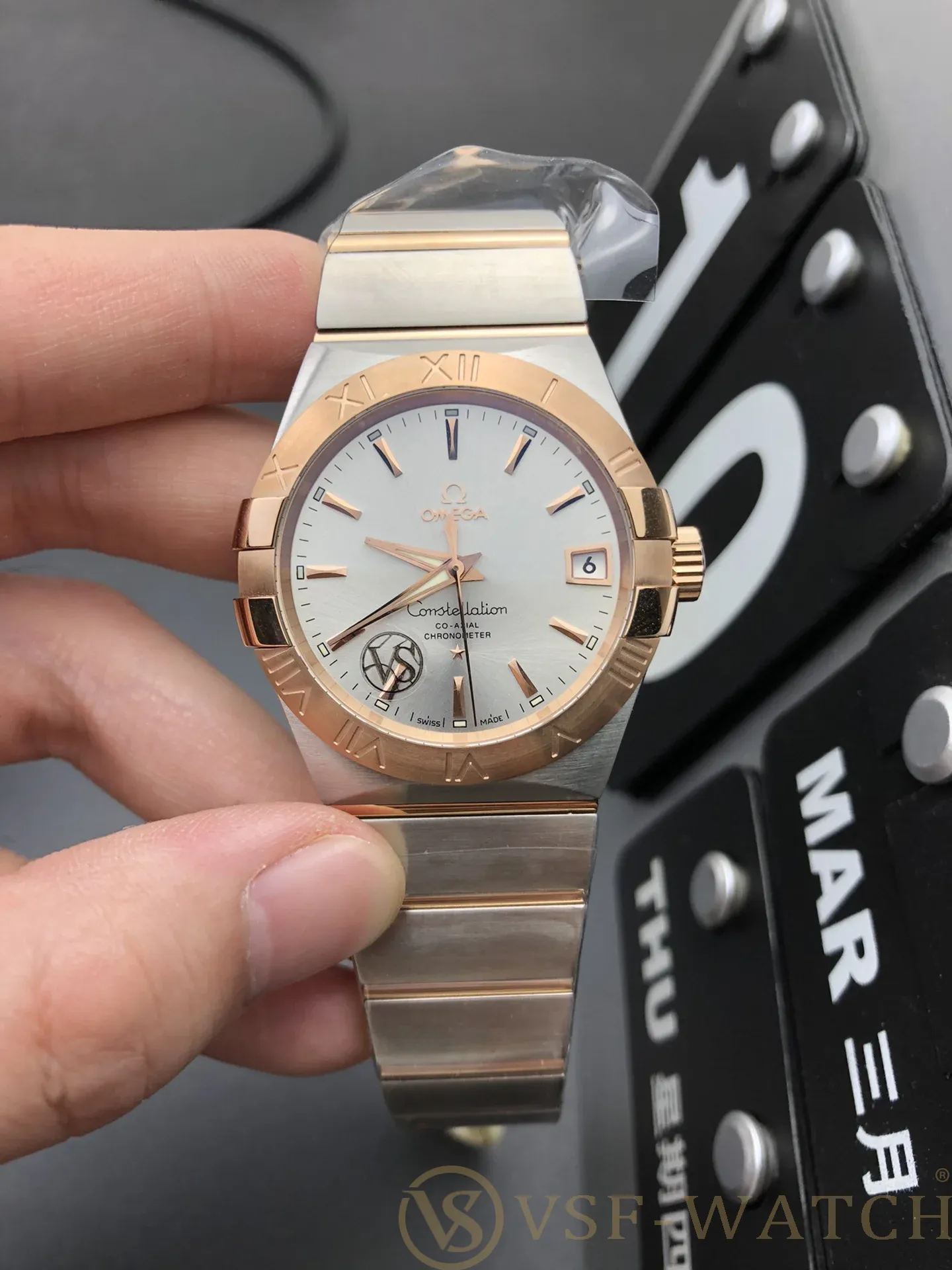VS Factory Omega Constellation Co-Axial 38mm Two-Tone Silver
