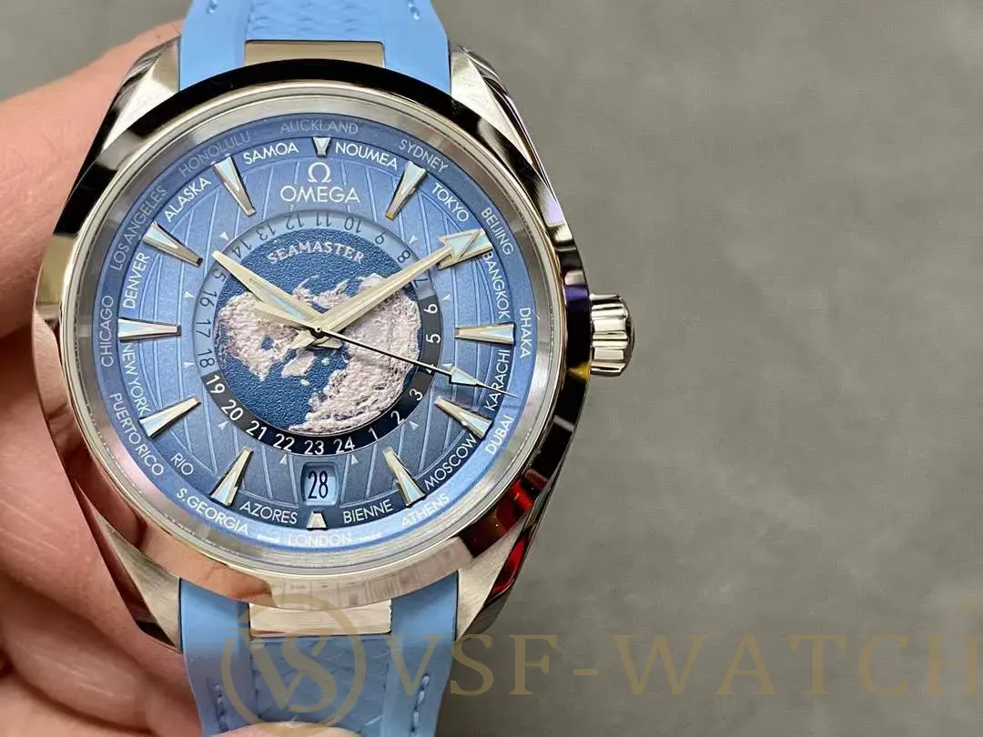 VS Factory Omega Seamaster Aqua Terra Worldtimer 43mm “Summe