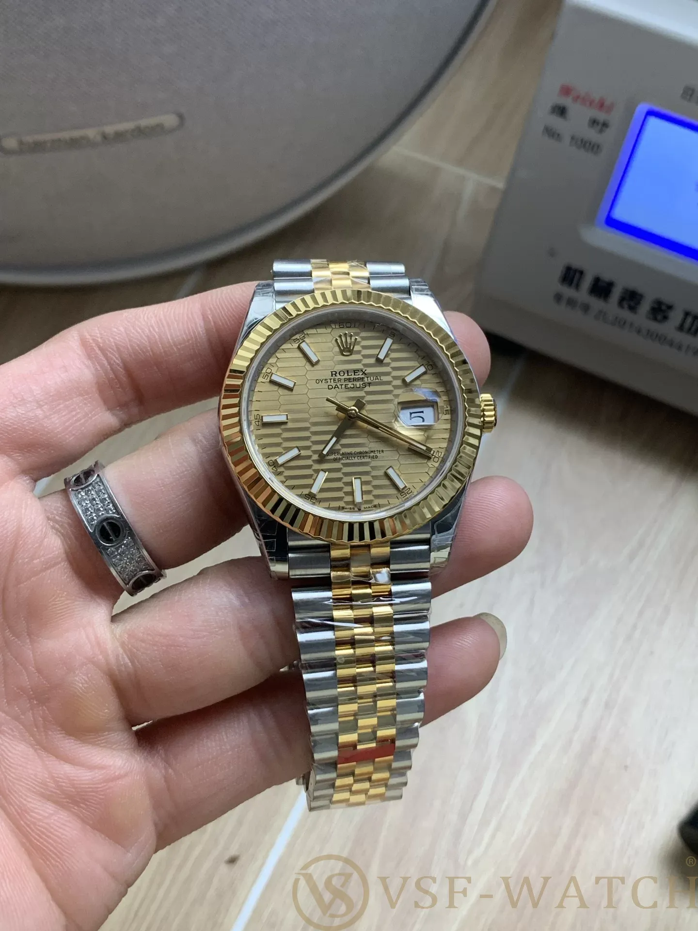 VS Factory Rolex Datejust 41mm Two-Tone Yellow Gold Fluted M